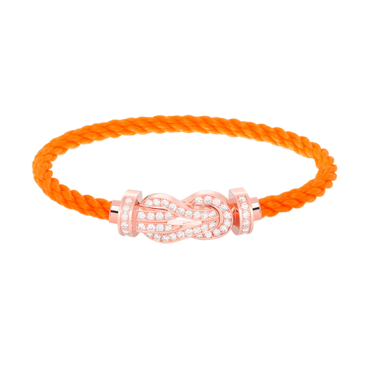 Mysitc CHANCE LARGE 8 FIGURE BUCKLE FULL DIAMOND BRACELET ROSE GOLD
