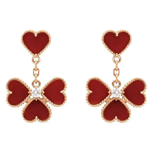 Mysitc SWEET CLOVER CARNELIAN EARRINGS