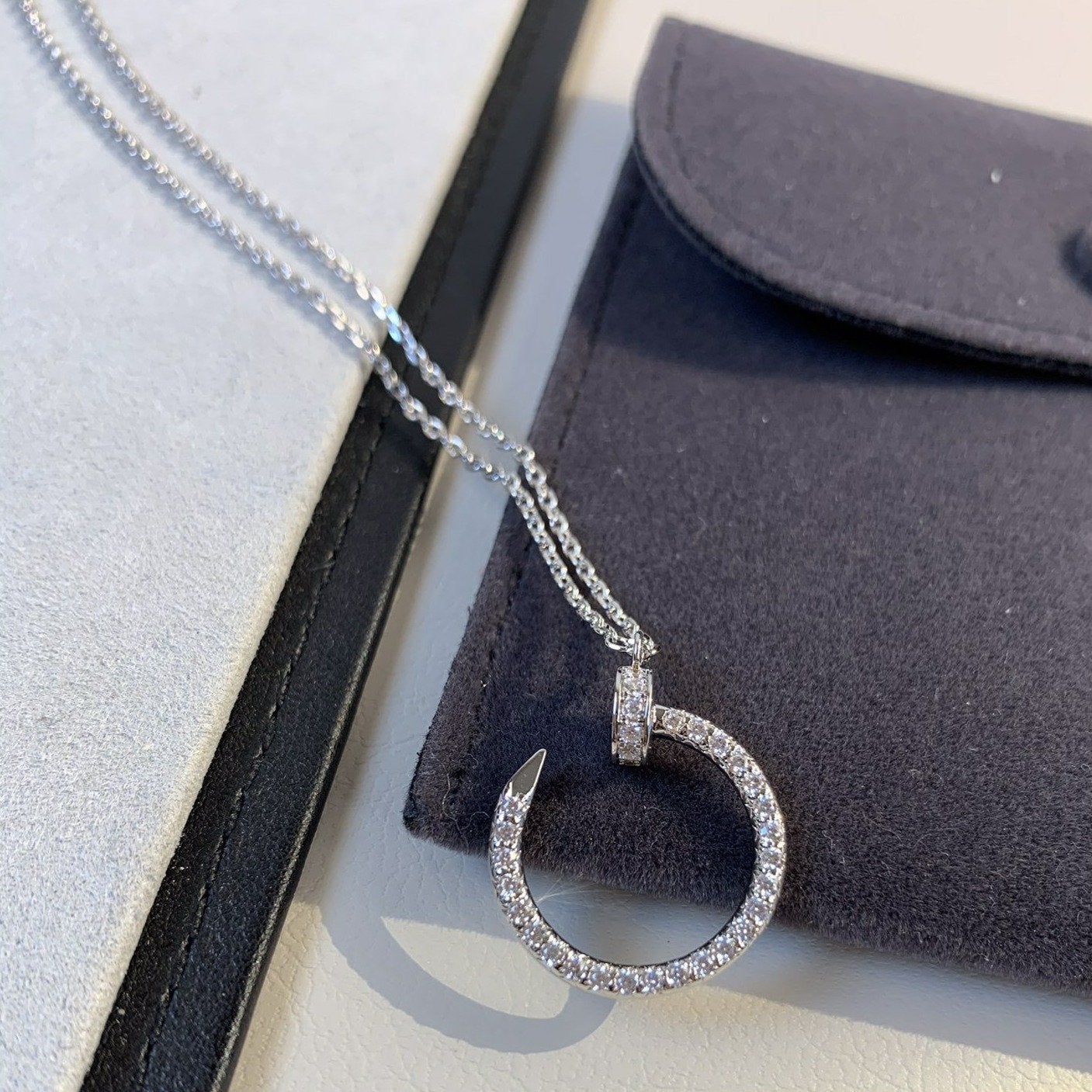 Mysitc JUSTE NECKLACE SILVER DIAMONDS