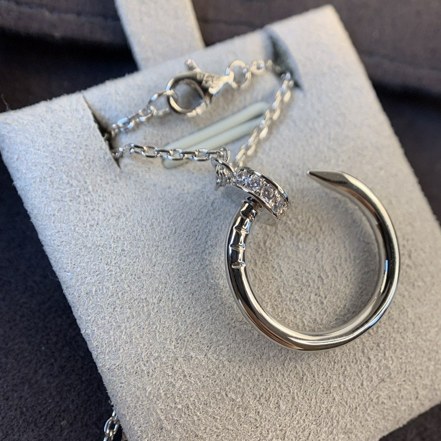 Mysitc JUSTE NECKLACE SILVER DIAMONDS