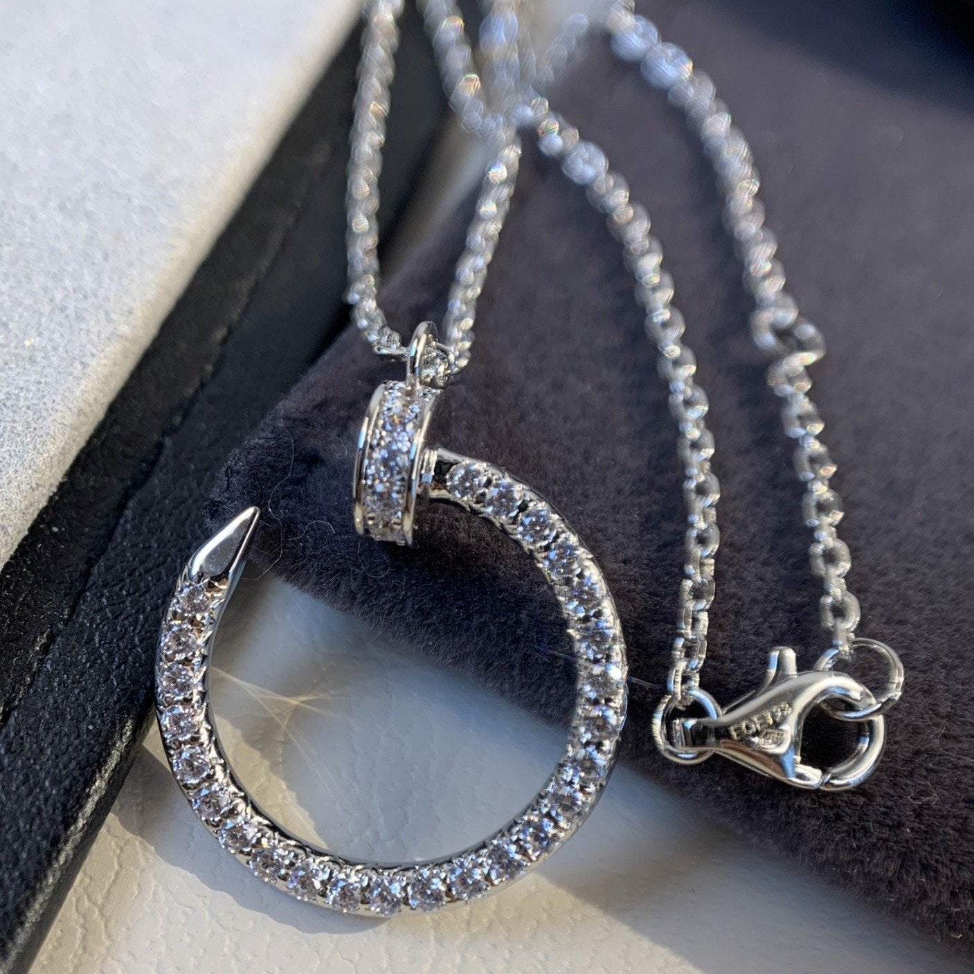 Mysitc JUSTE NECKLACE SILVER DIAMONDS