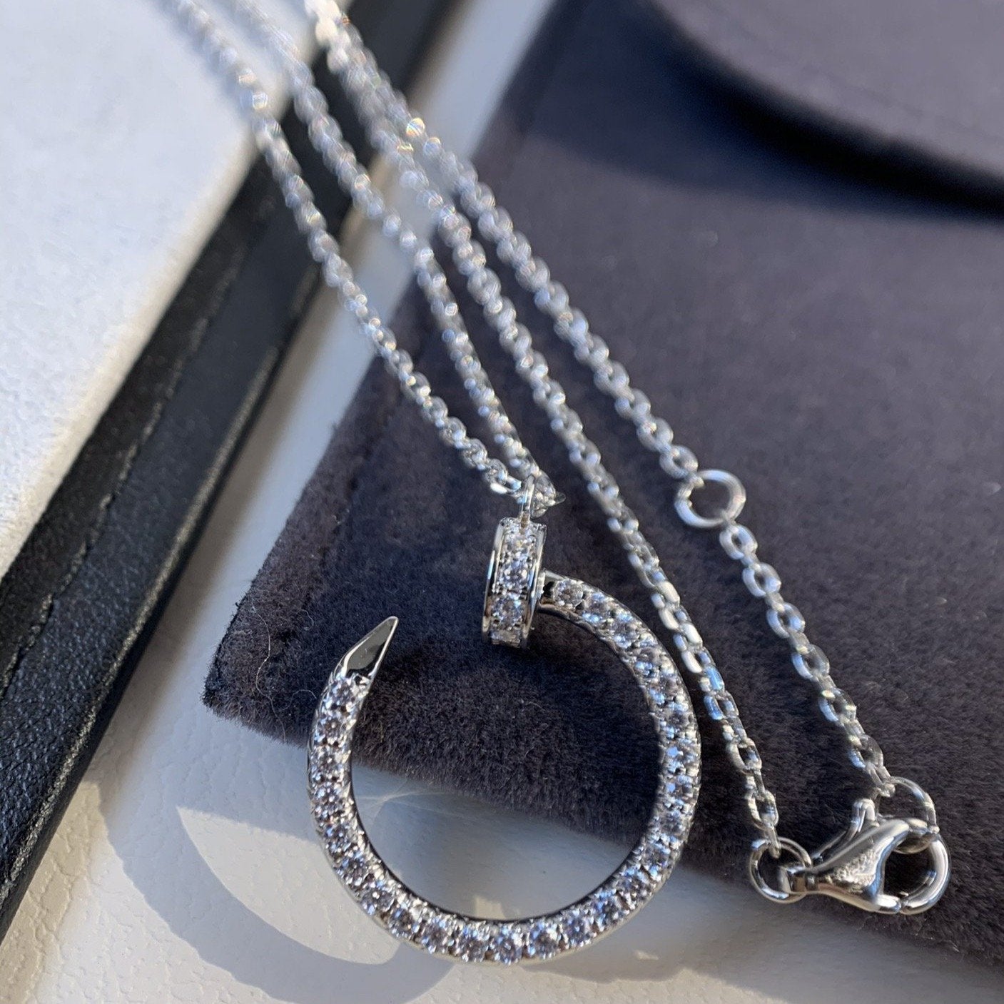 Mysitc JUSTE NECKLACE SILVER DIAMONDS