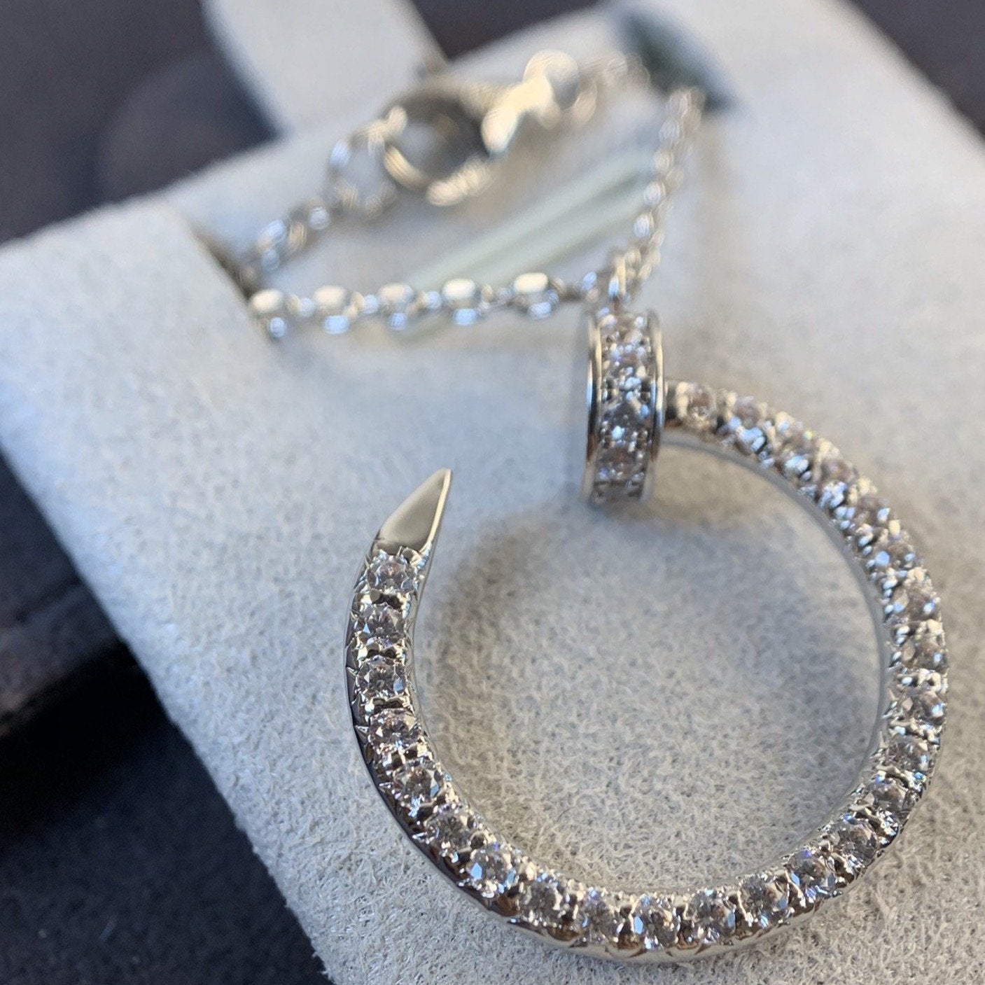 Mysitc JUSTE NECKLACE SILVER DIAMONDS