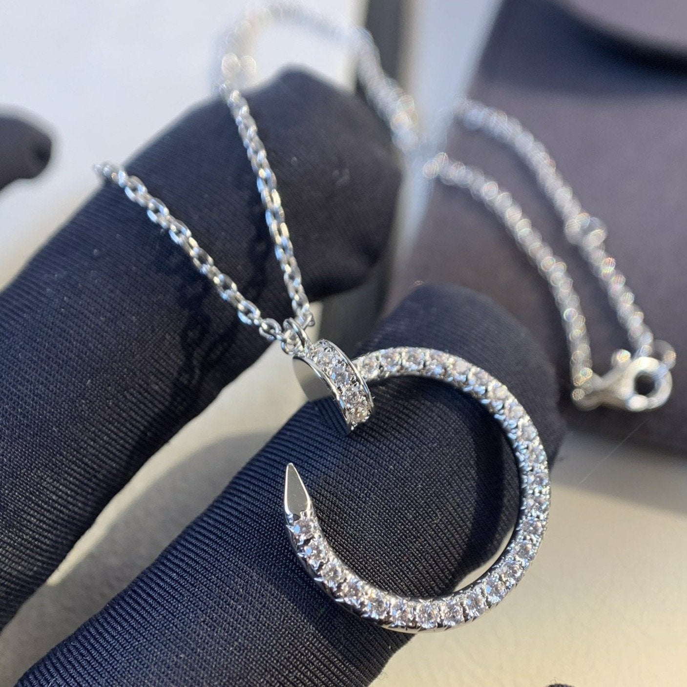 Mysitc JUSTE NECKLACE SILVER DIAMONDS
