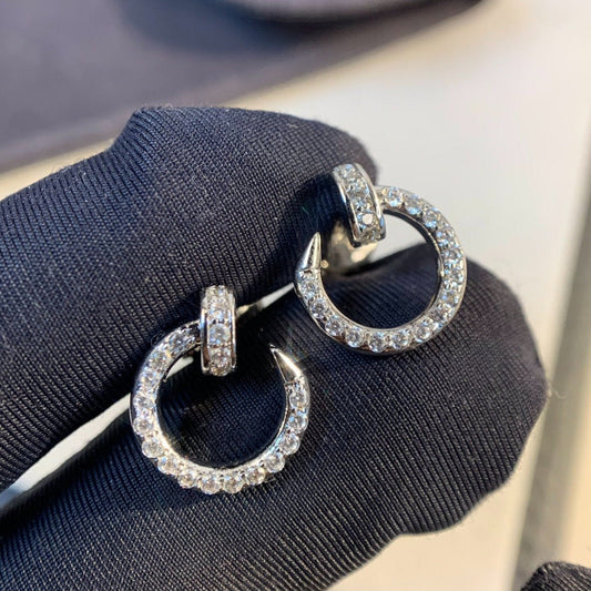 Mysitc JUSTE EARRINGS SILVER DIAMONDS