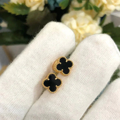 Mysitc CLOVER MINI 9.5MM BLACK MOP EARRINGS