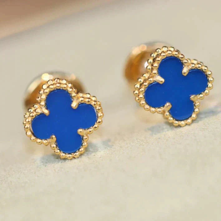 Mysitc CLOVER MINI 9.5MM TURQUOISE EARRINGS