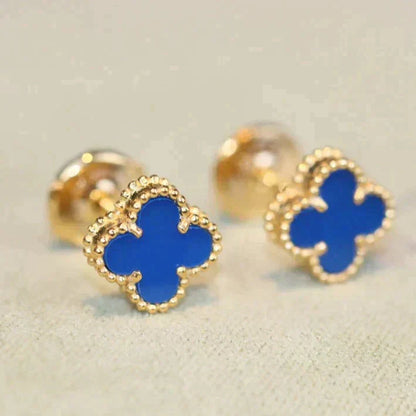 Mysitc CLOVER MINI 9.5MM TURQUOISE EARRINGS