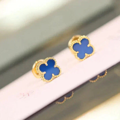 Mysitc CLOVER MINI 9.5MM TURQUOISE EARRINGS