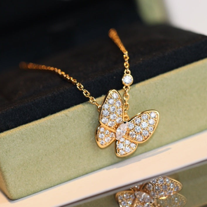 Mysitc BUTTERFLY DIAMOND NECKLACE