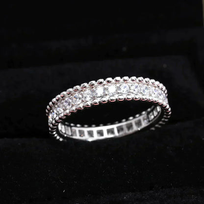 Mysitc PERLEE DIAMOND SILVER RING