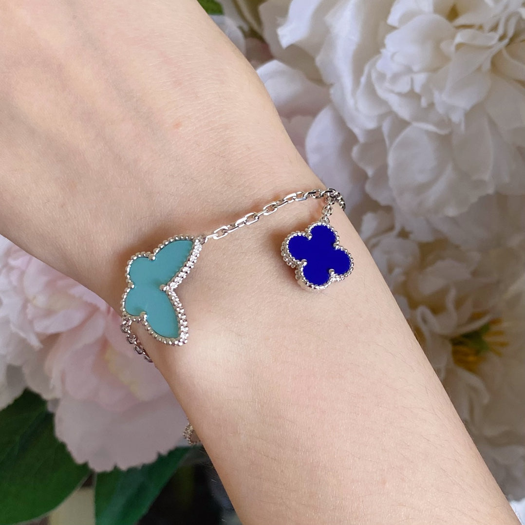 Mysitc LUCKY SPRING SILVER BRACELET 4 MOTIF