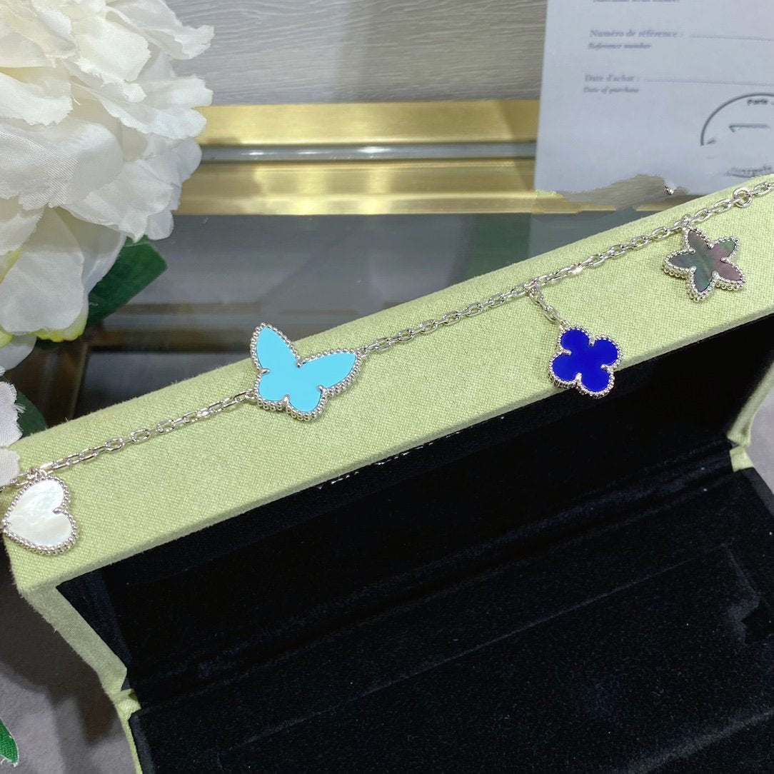 Mysitc LUCKY SPRING SILVER BRACELET 4 MOTIF
