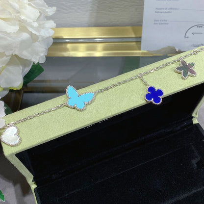 Mysitc LUCKY SPRING SILVER BRACELET 4 MOTIF