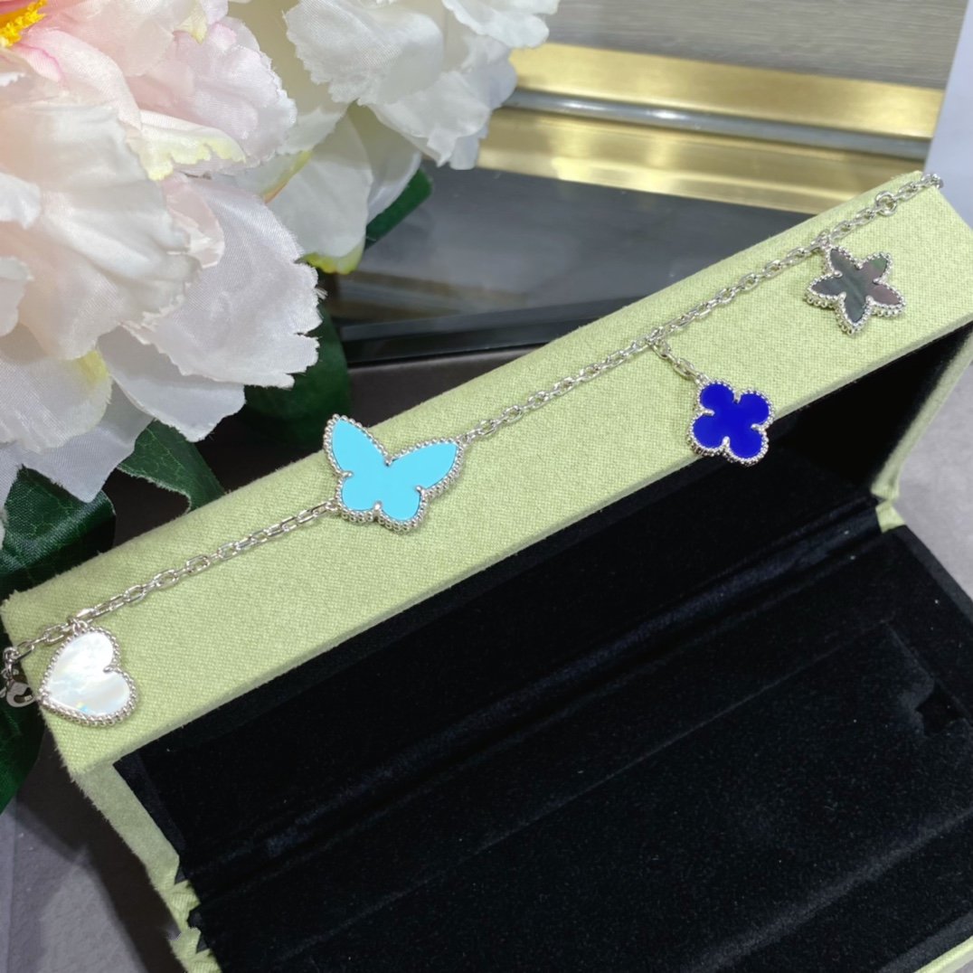 Mysitc LUCKY SPRING SILVER BRACELET 4 MOTIF