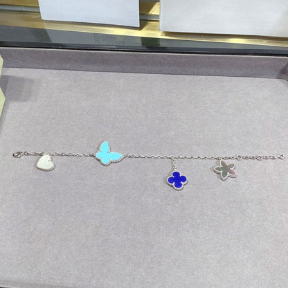 Mysitc LUCKY SPRING SILVER BRACELET 4 MOTIF