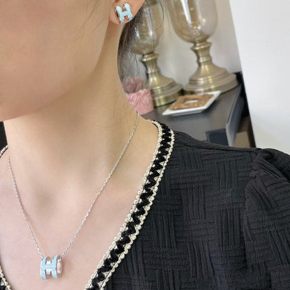 Mysitc POP H SKY BLUE NECKLACE