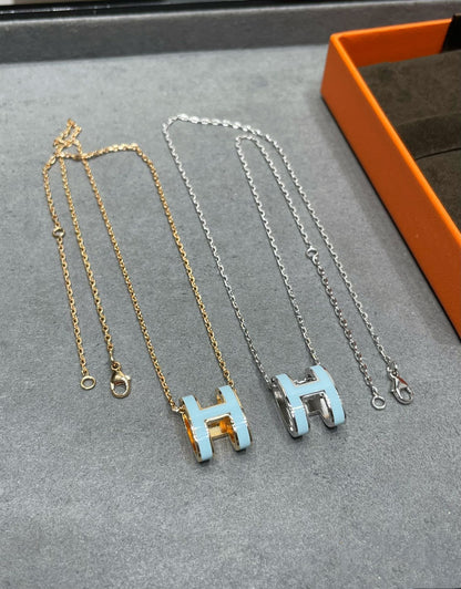 Mysitc POP H SKY BLUE NECKLACE