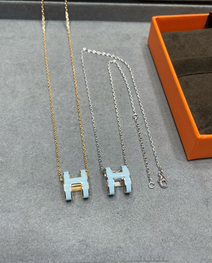 Mysitc POP H SKY BLUE NECKLACE