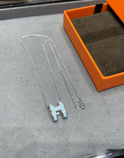 Mysitc POP H SKY BLUE NECKLACE
