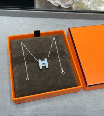 Mysitc POP H SKY BLUE NECKLACE