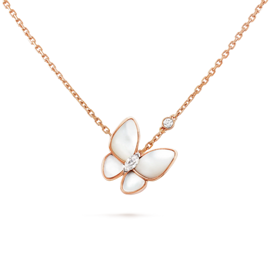 Mysitc BUTTERFLY MOP DIAMOND NECKLACE