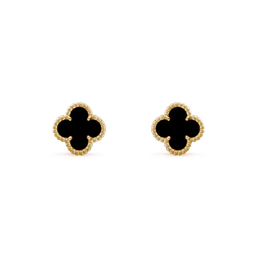 Mysitc CLOVER MINI 9.5MM BLACK MOP EARRINGS