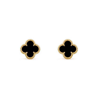 Mysitc CLOVER MINI 9.5MM BLACK MOP EARRINGS
