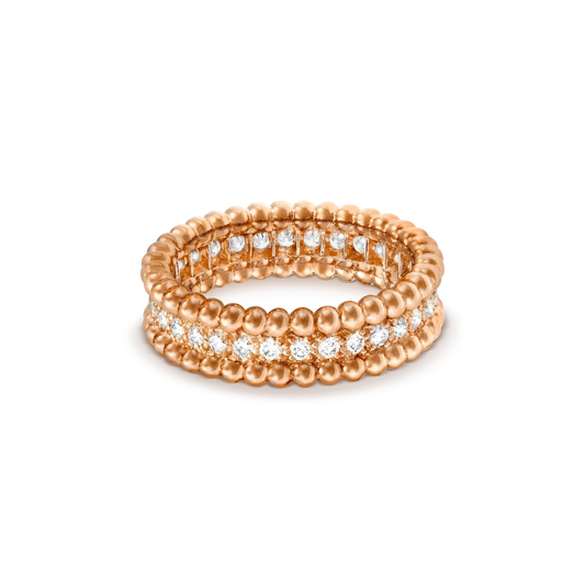 Mysitc PERLEE DIAMOND ROSE GOLD RING