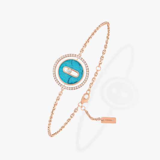 [Mystic ]Mystic  MOVE TURQUOISE PINK GOLD DIAMOND BRACELET