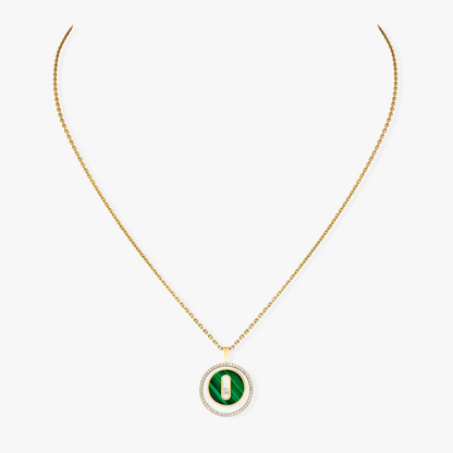 [Mystic ]Mystic  MOVE 1 DIAMOND MALACHITE GOLD DIAMOND NECKLACE