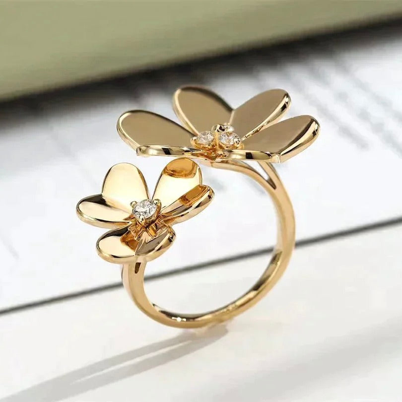 Mysitc CLOVER COMOS GOLD DIAMOND RING