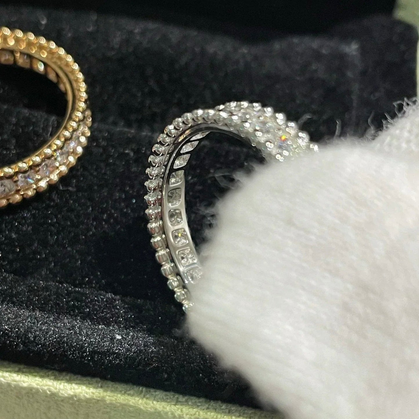Mysitc PERLEE DIAMOND SILVER RING
