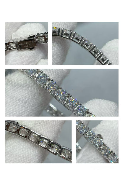 [Mysitc ]TENNIS BRACELET WITH FULL DIAMOND SETTING