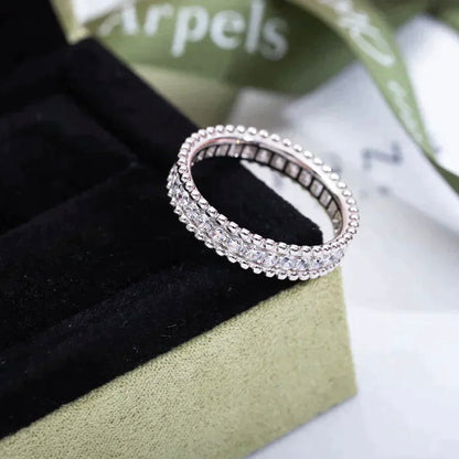 Mysitc PERLEE DIAMOND SILVER RING