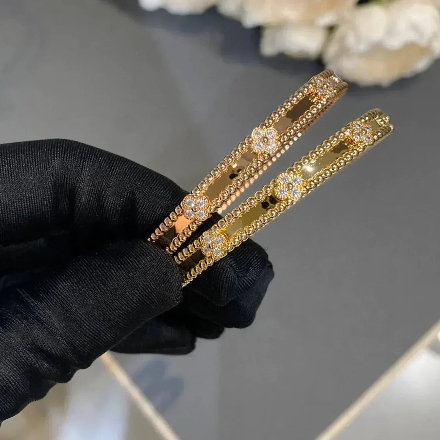 Mysitc CLOVER BRACELET 4MM DIAMONDS