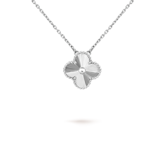 Mysitc CLOVER 15MM LASER NECKLACE SILVER