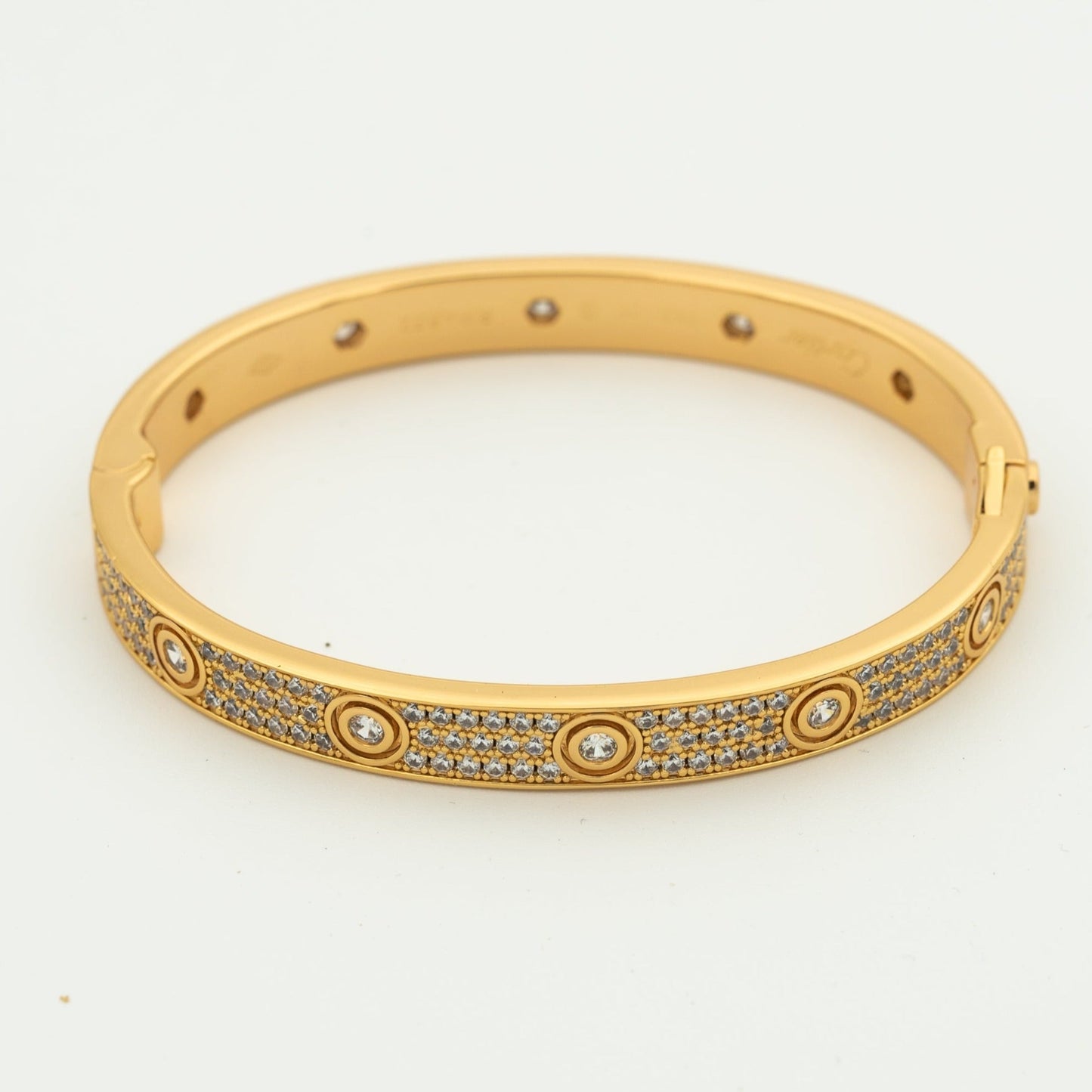 Mysitc LOVE BRACELET 6.1MM DIAMOND-PAVED 10 BIG DIAMONDS