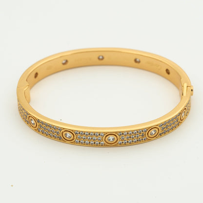 Mysitc LOVE BRACELET 6.1MM DIAMOND-PAVED 10 BIG DIAMONDS