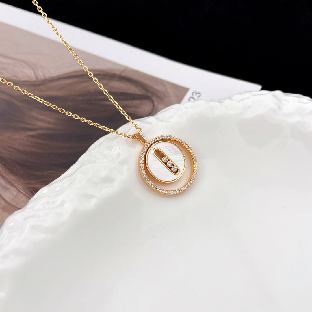 [Mystic ]Mystic  MOVE MM NACRE BLANCHE DIAMOND NECKLACE