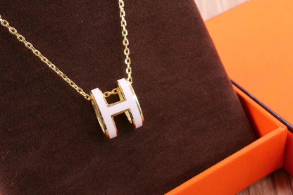 Mystic HM CLIC イエローエナメルゴールドネックレス