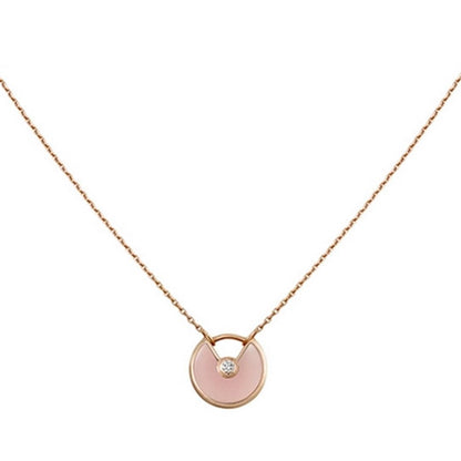 Mysitc AMULETTE ROSE GOLD PINK MOP NECKLACE