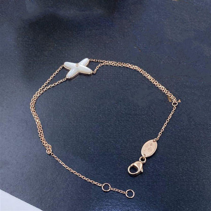 Mysitc JEUX BRACELET WHITE MOP PINK GOLD 1 DIAMOND