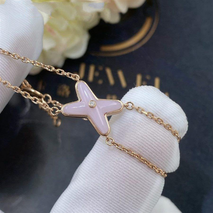 Mysitc JEUX BRACELET PINK MOP PINK GOLD 1 DIAMOND