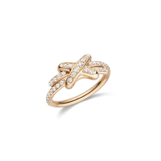 Mysitc JEUX DE RING PINK GOLD DIAMOND