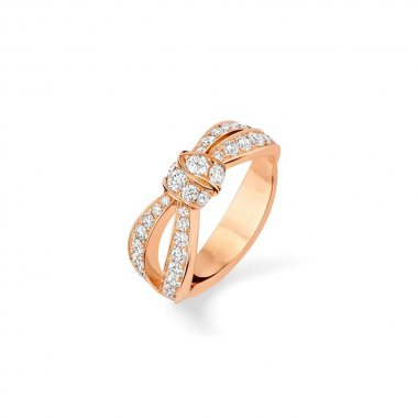 Mysitc LIENS PINK GOLD DIAMOND RING