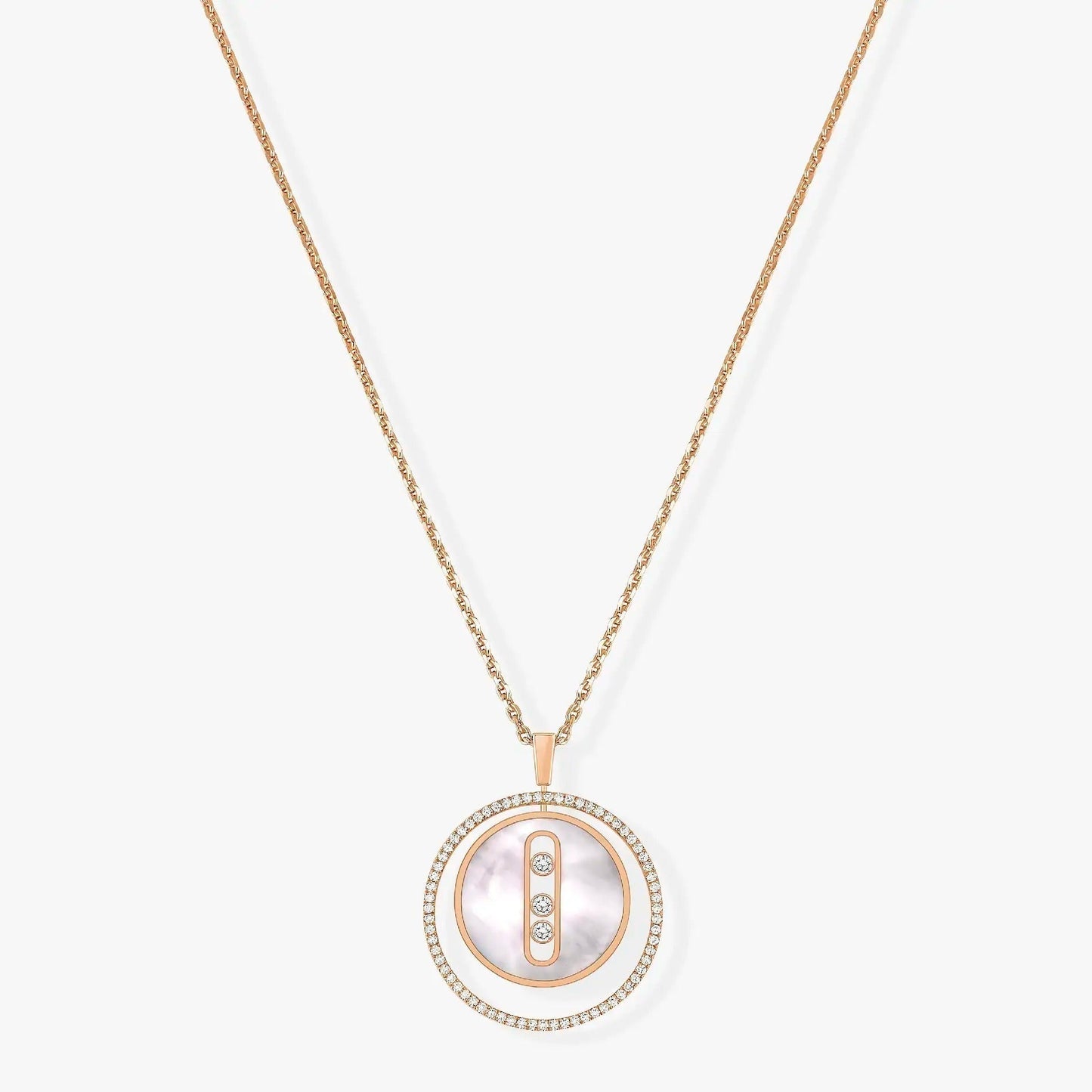 [Mystic ]Mystic  MOVE MM NACRE BLANCHE DIAMOND NECKLACE