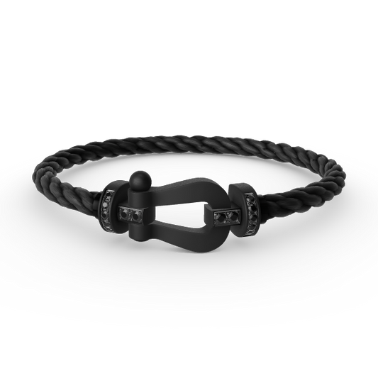 Mysitc FORCE LARGE SERIES HORSESHOE BLACK SAMURAI BRACELET