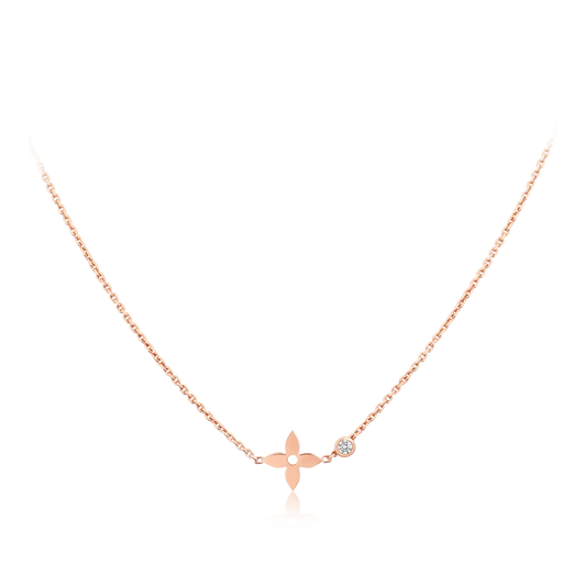 Mysitc BLOSSOM PENDANT PINK GOLD AND DIAMOND