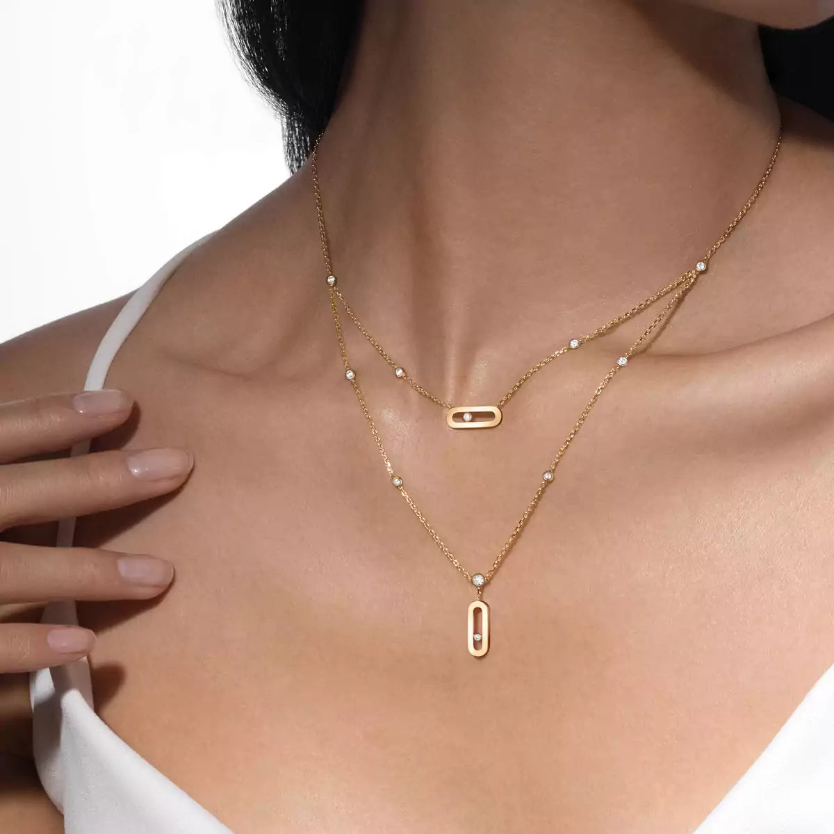 [Mystic ] Move Uno Diamond Necklace